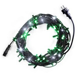 Lampki choinkowe zewnętrzne LED 80 zielony / biały