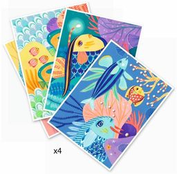 Zestaw artystyczny do rysowania. Podwodna Przyroda , Djeco