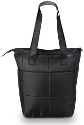 Elegancka torba damska czarna- pikowana Semi Line