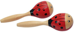 Grzechotka drewniana, marakas, Biedroneczka, 61917-Goki, instrumenty muzyczne