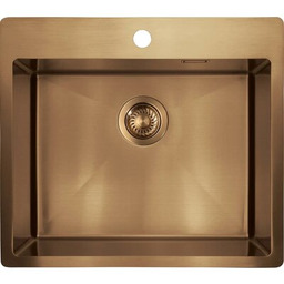 DEANTE Zlewozmywak jednokomorowy Olfato Precious ZPO C10B Brąz