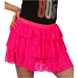 Różowa spódnica z lat 80.