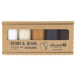 ŁUCZNIK Zestaw nici Denim Jeans Old School (5