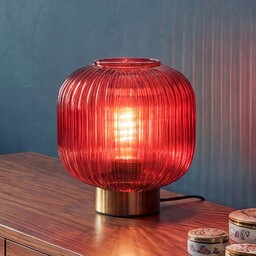 OSRAM Lampa stołowa Decor Groovie, czerwony, salon /