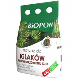 Nawóz Biopon do iglaków przeciw brązowieniu igieł BROS