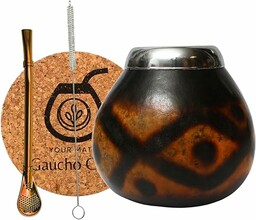 Gaucho Cebar Zestaw z naturalnym tykwy do herbaty