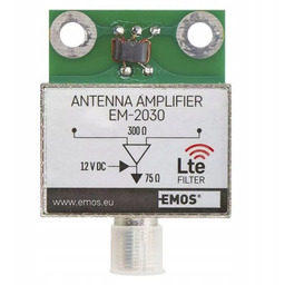 Wzmacniacz Antenowy 30dB VHF/UHF EMOS J5803 DVB-T2 Mocny