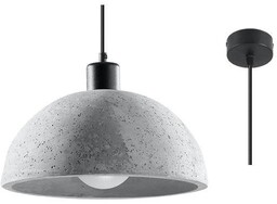 Sollux Betonowa lampa wisząca SL.0847 kopuła nad wyspę