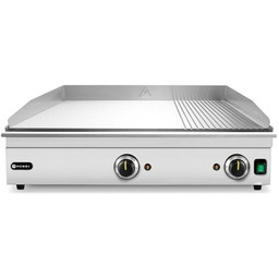 GRILL ELEKTRYCZNY KONTAKTOWY PŁYTA 2/3 GŁADKA 1/3 RYFLOWANA