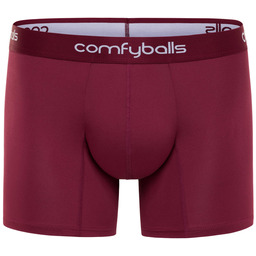 COMFYBALLS Bokserki do biegania LONG PERFORMANCE maroon
