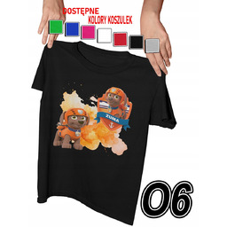 KOSZULKA DZIECIĘCA Z NADRUKIEM PSI PATROL ZUMA PIESKI