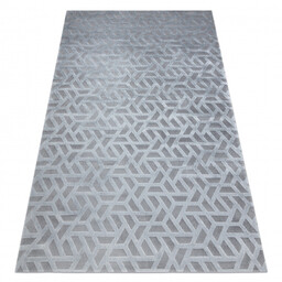 Dywan PEARL 51320D szary - Geometryczny, ekskluzywny, strukturalny
