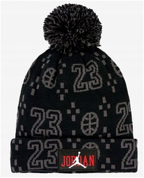 Czapka zimowa dziecięca Jordan czarna z logo