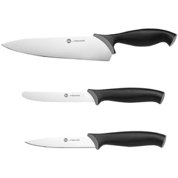 Fiskars Zestaw noży (3 części), duży nóż kuchenny,