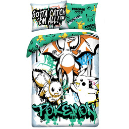 Pościel dziecięca Pokemon 140 x 200 cm Halantex