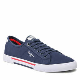 Tenisówki Pepe Jeans Brady Men Basic PMS30816 Granatowy