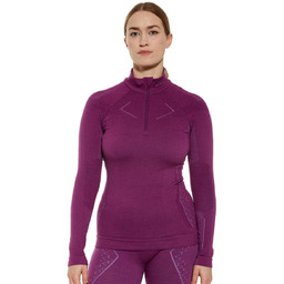 Bluza termoaktywna damska Brubeck Extreme Merino LS16090 fuksjowy