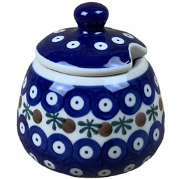 Cukiernica ceramiczna 250 ml Ręcznie Malowana Bolesławiec Dek.