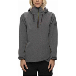 kurtka 686 - Wmns Waterproof Anorak Grey Melange