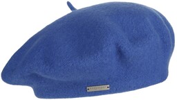 Beret Baskijski Damski by Seeberger, niebieski, One Size
