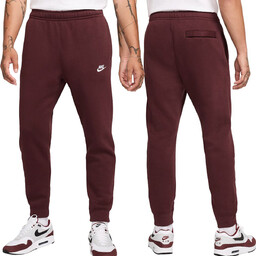 Nike spodnie męskie dresowe bordowe ocieplane BV2671-638 S