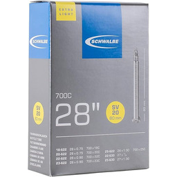 Schwalbe Dętka Rowerowa SV20, Czarne, 28 Cali 80