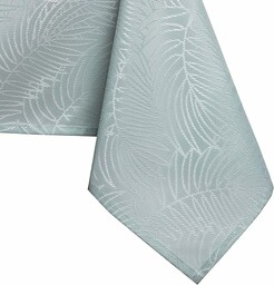AmeliaHome Obrus plamoodporny wzór roślinny 120x220 cm miętowy