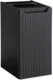 Elior Czarna wisząca ryflowana szafka łazienkowa L8-H66