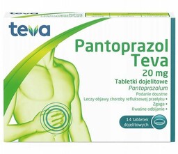Pantoprazol Teva tabletki dojelitowe 20 mg 14 tabl.