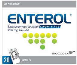 Enterol 250 mg, 20 Kapsułek