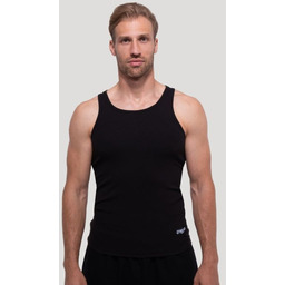 GymBeam Tank Top Persistence Ribbed Black