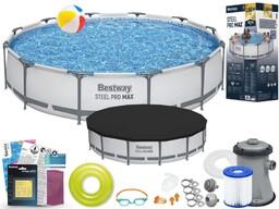 Basen Bestway 366x76 Ogrodowy Stelażowy 56416 13w1