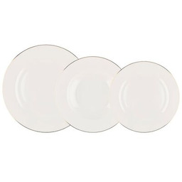 Zestaw obiadowy Valentina dla 6 osób kremowy