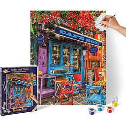 Schipper 609130903 Malowanie według numerów kolorowa kawiarnia obrazy