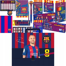 Fc Barcelona Wyprawka Szkolna Kalsa 1-3 Teczka