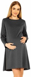Sukienka ciążowa Nathy szaraL/XL