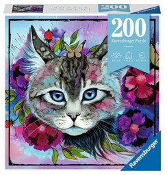 Ravensburger, puzzle, Momenty, Kot, 200 el.