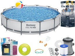 Basen Bestway 366x76 Ogrodowy Stelażowy 56416 12w1
