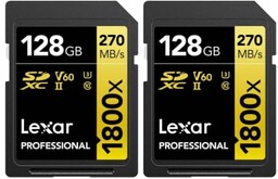 Lexar SDXC 128GB Professional 1800x UHS-II U3 (