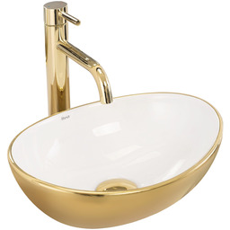 Rea Umywalka nablatowa Rea Sofia mini GOLD/WHITE