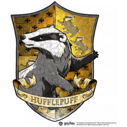 Puzzle Harry Potter - Hufflepuff Crest (drewniane)