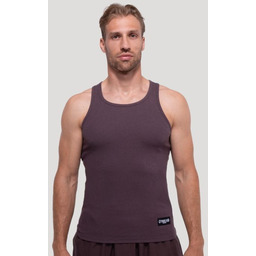 GymBeam Tank Top Persistence Ribbed Brown