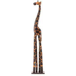 FIGURKA ŻYRAFY DREWNIANA 120 CM DEKORACJA W STYLU