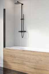 Radaway parawan nawannowy Nes Black PNJ I 80