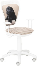 Krzesło Ministyle White Labrador dla dziecka do biurka,