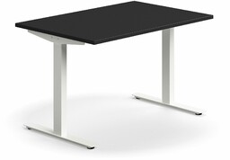Biurko QBUS, proste, 1200x800 mm, rama T, biały,