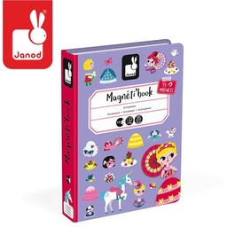 Janod, układanka magnetyczna Magnetibook - Księżniczki