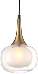 Italux Szklana lampa wisząca Konila PND-99709-1-BRO-CL do pokoju