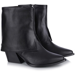 Botki kowbojki damskie Gamis 7635 CZARNE LICO skóra