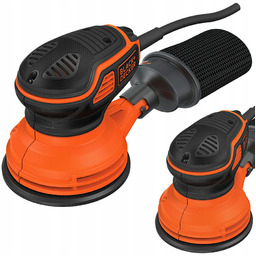 Szlifierka mimośrodowa do drewna, metalu, Pvc 240W Black